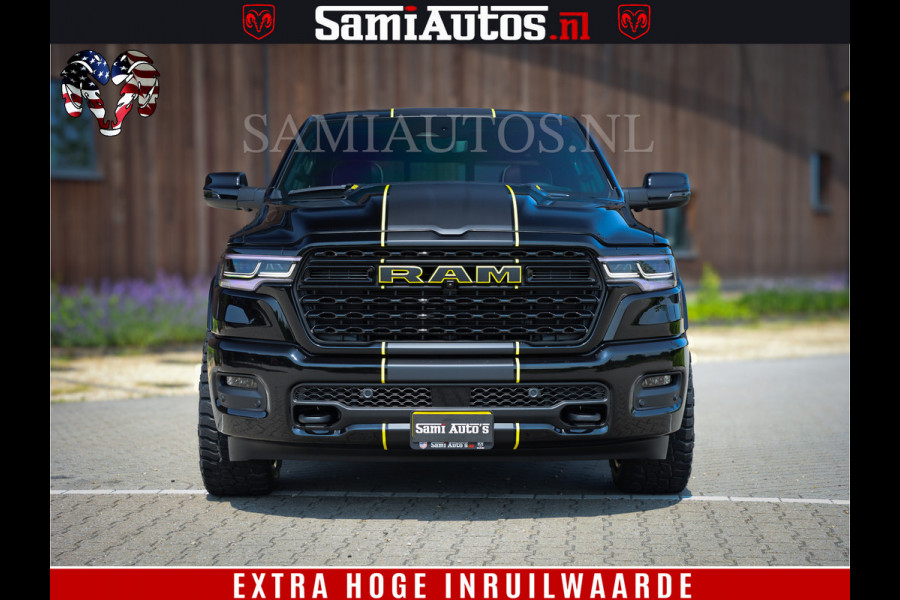 Dodge Ram 1500 Limited Night High Output 540HP 706Nm | Massage + Full Option | De Meest Luxe en Volle Pick-Up in zijn Klasse | Comfortabele Dubbele Cabine met Royale 5 Zitplaatsen | BPM vrij | Nu Leverbaar uit Voorraad | Voorraad Nr 2356 - 0990