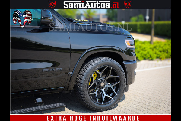 Dodge Ram 1500 Limited Night High Output 540HP 706Nm | Massage + Full Option | De Meest Luxe en Volle Pick-Up in zijn Klasse | Comfortabele Dubbele Cabine met Royale 5 Zitplaatsen | BPM vrij | Nu Leverbaar uit Voorraad | Voorraad Nr 2356 - 0990