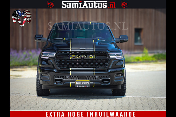 Dodge Ram 1500 Limited Night High Output 540HP 706Nm | Massage + Full Option | De Meest Luxe en Volle Pick-Up in zijn Klasse | Comfortabele Dubbele Cabine met Royale 5 Zitplaatsen | BPM vrij | Nu Leverbaar uit Voorraad | Voorraad Nr 2356 - 0990