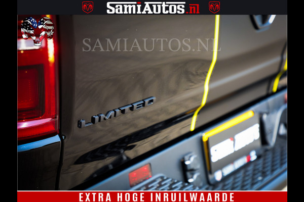 Dodge Ram 1500 Limited Night High Output 540HP 706Nm | Massage + Full Option | De Meest Luxe en Volle Pick-Up in zijn Klasse | Comfortabele Dubbele Cabine met Royale 5 Zitplaatsen | BPM vrij | Nu Leverbaar uit Voorraad | Voorraad Nr 2356 - 0990