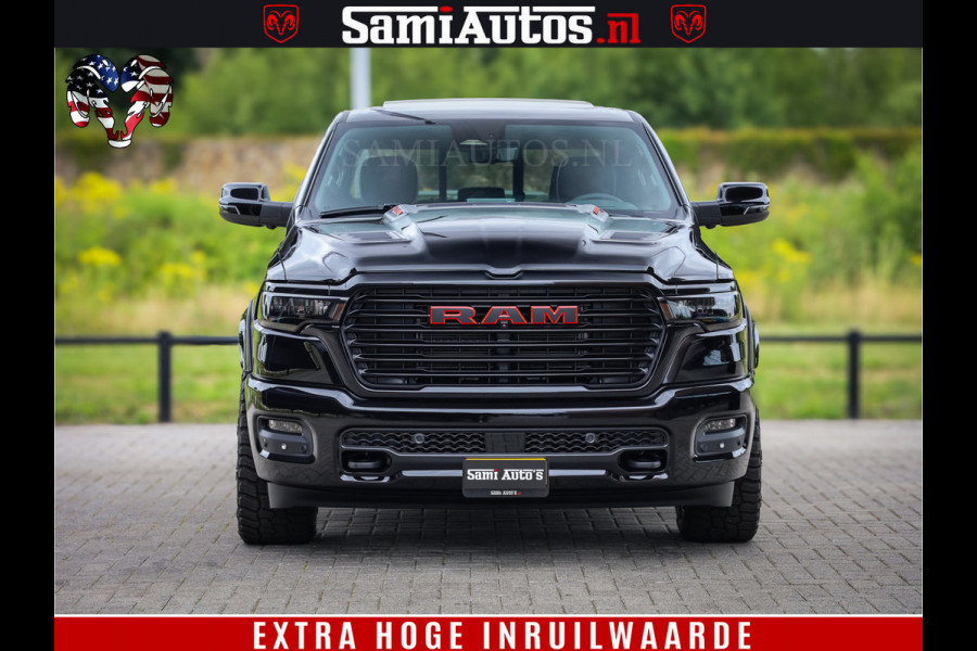 Dodge Ram 1500 Night Premium | Full Option | De Meest Luxe Pick-Up in zijn Klasse | Comfortabele Dubbele Cabine met Royale 5 Zitplaatsen | BPM vrij | Nu Leverbaar uit Voorraad | Voorraad Nr 2282 - 3332