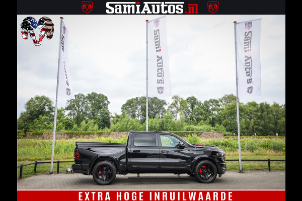 Dodge Ram 1500 Night Premium | Full Option | De Meest Luxe Pick-Up in zijn Klasse | Comfortabele Dubbele Cabine met Royale 5 Zitplaatsen | BPM vrij | Nu Leverbaar uit Voorraad | Voorraad Nr 2282 - 3332