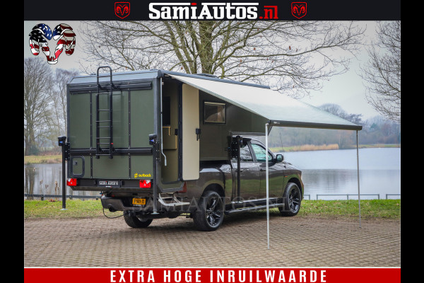 Dodge Ram 1500 €15000,- VOORDEEL | CAMPER / AFZET UNIT | SHOWROOM MODEL | 4 PERSOONS | AIRCO | ZONNEPANEEL | VERWARMING | DOUCHE | WC | LUIFEL | 4 SLAAP PLAATSEN | Let Op: Investeer in deze unieke afzetunit camper en verdien direct!