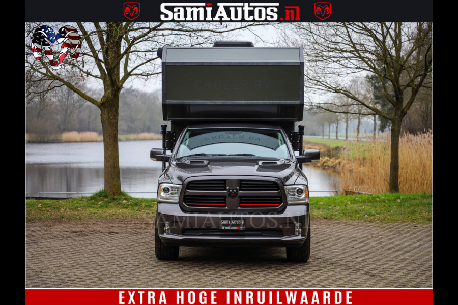 Dodge Ram 1500 €15000,- VOORDEEL | CAMPER / AFZET UNIT | SHOWROOM MODEL | 4 PERSOONS | AIRCO | ZONNEPANEEL | VERWARMING | DOUCHE | WC | LUIFEL | 4 SLAAP PLAATSEN | Let Op: Investeer in deze unieke afzetunit camper en verdien direct!