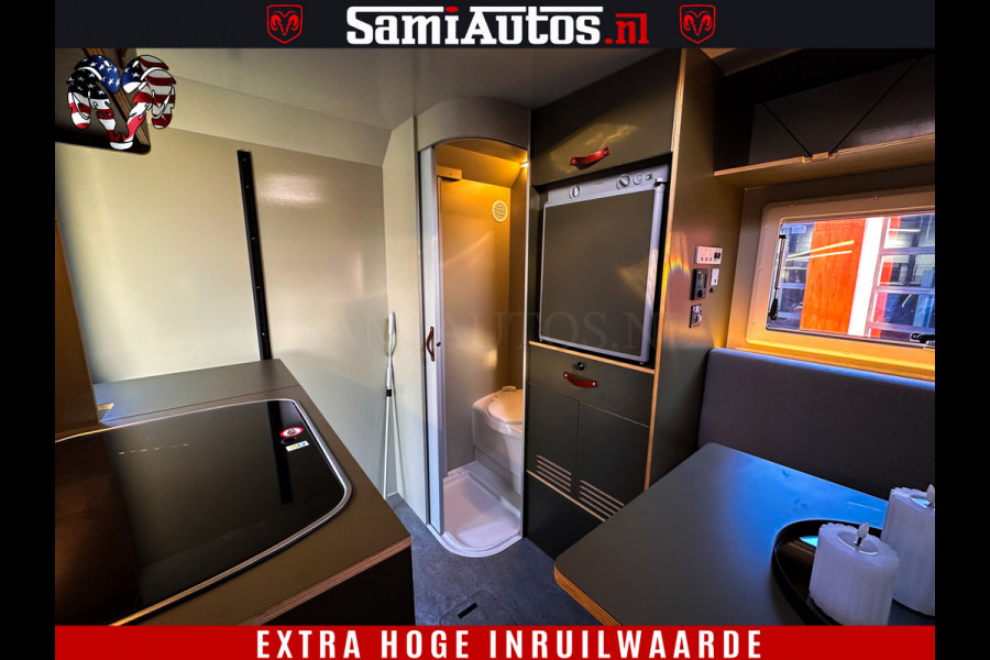 Dodge Ram 1500 €15000,- VOORDEEL | CAMPER / AFZET UNIT | SHOWROOM MODEL | 4 PERSOONS | AIRCO | ZONNEPANEEL | VERWARMING | DOUCHE | WC | LUIFEL | 4 SLAAP PLAATSEN | Let Op: Investeer in deze unieke afzetunit camper en verdien direct!