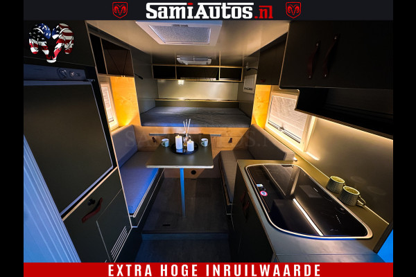 Dodge Ram 1500 €15000,- VOORDEEL | CAMPER / AFZET UNIT | SHOWROOM MODEL | 4 PERSOONS | AIRCO | ZONNEPANEEL | VERWARMING | DOUCHE | WC | LUIFEL | 4 SLAAP PLAATSEN | Let Op: Investeer in deze unieke afzetunit camper en verdien direct!