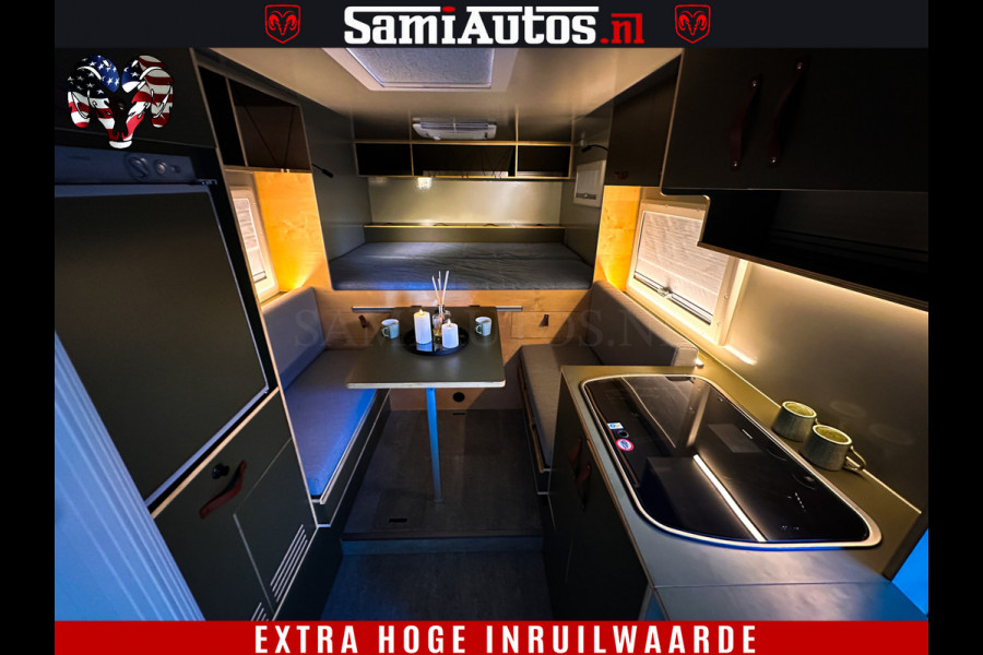 Dodge Ram 1500 €15000,- VOORDEEL | CAMPER / AFZET UNIT | SHOWROOM MODEL | 4 PERSOONS | AIRCO | ZONNEPANEEL | VERWARMING | DOUCHE | WC | LUIFEL | 4 SLAAP PLAATSEN | Let Op: Investeer in deze unieke afzetunit camper en verdien direct!