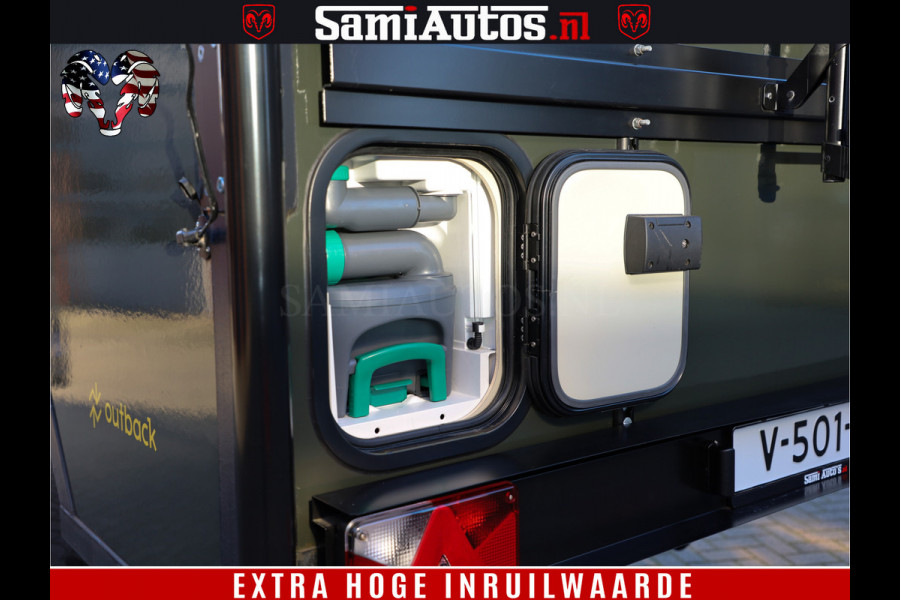 Dodge Ram 1500 €15000,- VOORDEEL | CAMPER / AFZET UNIT | SHOWROOM MODEL | 4 PERSOONS | AIRCO | ZONNEPANEEL | VERWARMING | DOUCHE | WC | LUIFEL | 4 SLAAP PLAATSEN | Let Op: Investeer in deze unieke afzetunit camper en verdien direct!