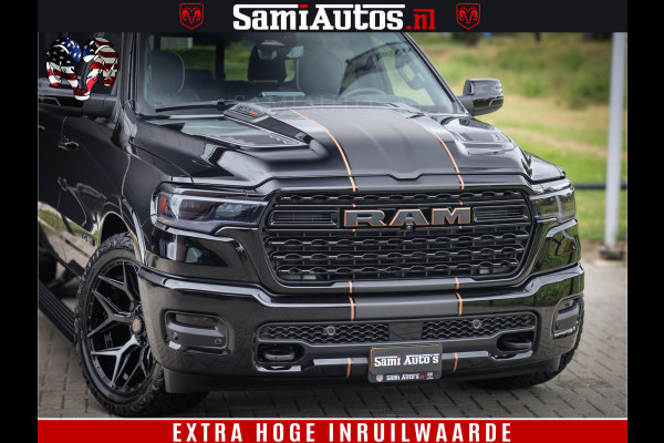 Dodge Ram 1500 Limited SPORT H.O 540HP 706Nm | Massage + Full Option | De Meest Luxe en Volle Pick-Up in zijn Klasse | Comfortabele Dubbele Cabine met Royale 5 Zitplaatsen | BPM vrij | Nu Leverbaar uit Voorraad | Voorraad Nr 2355 - 5149