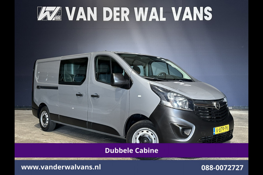 Opel Vivaro 1.6 CDTI 122pk L2H1 Dubbele cabine Euro6 Airco | 6-Zits | LED | Navigatie | Cruisecontrol Parkeersensoren