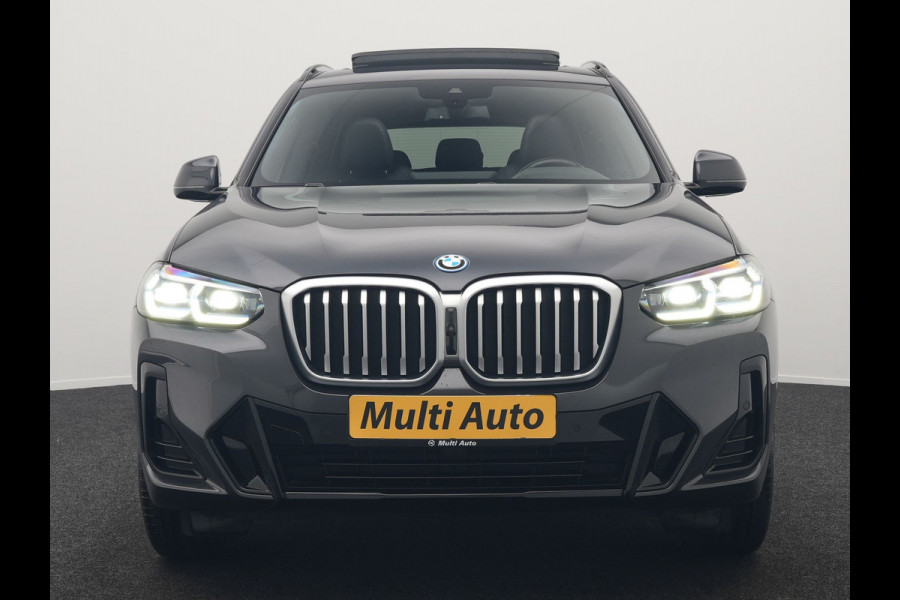 BMW X3 xDrive30e M Sport FACELIFT Plug In Hybrid 293pk Dealer O.H. PHEV | Panodak | Laser LED | Head Up | 360 Camera | Lederen Sportstoelen Memory & Verwarmd | Apple Carplay | Sfeerverlichting | Stuur Verwarmd | Keyless | Blis | Navigatie | Virtual | DAB |