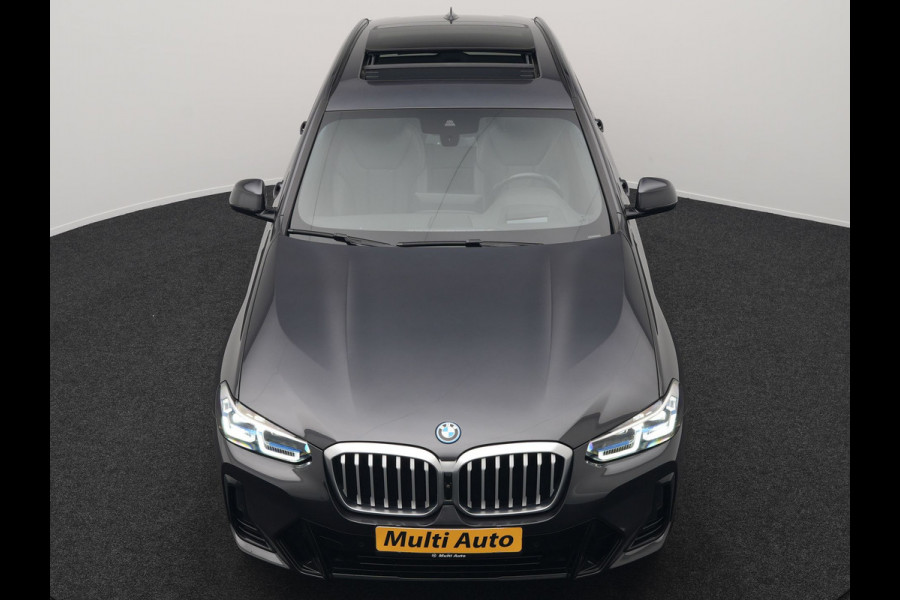 BMW X3 xDrive30e M Sport FACELIFT Plug In Hybrid 293pk Dealer O.H. PHEV | Panodak | Laser LED | Head Up | 360 Camera | Lederen Sportstoelen Memory & Verwarmd | Apple Carplay | Sfeerverlichting | Stuur Verwarmd | Keyless | Blis | Navigatie | Virtual | DAB |