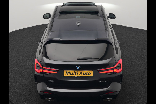 BMW X3 xDrive30e M Sport FACELIFT Plug In Hybrid 293pk Dealer O.H. PHEV | Panodak | Laser LED | Head Up | 360 Camera | Lederen Sportstoelen Memory & Verwarmd | Apple Carplay | Sfeerverlichting | Stuur Verwarmd | Keyless | Blis | Navigatie | Virtual | DAB |