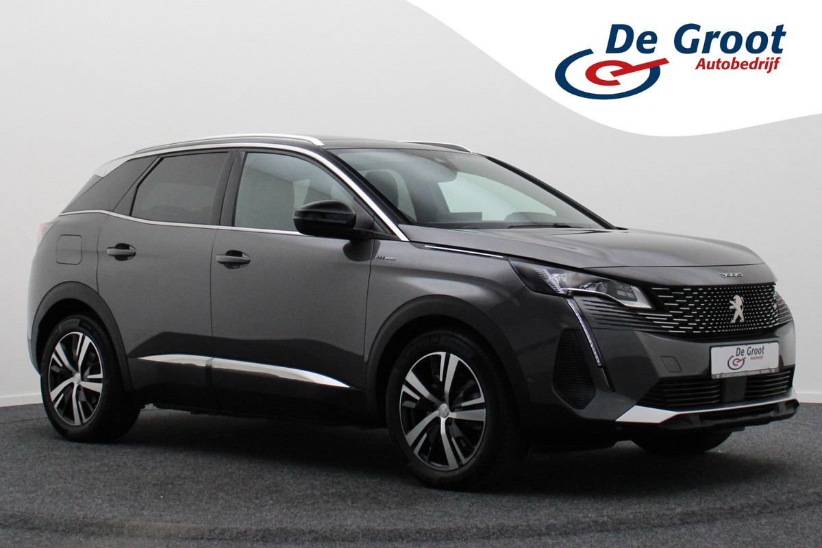 Peugeot 3008 1.6 HYbrid 225 GT Panoramadak, ACC, Camera, Apple Carplay, Sfeerverlichting, LED, DAB, 18''