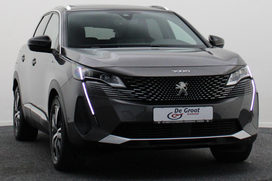 Peugeot 3008 1.6 HYbrid 225 GT Panoramadak, ACC, Camera, Apple Carplay, Sfeerverlichting, LED, DAB, 18''