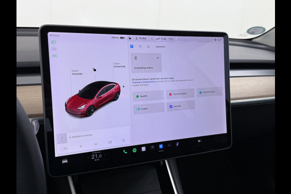 Tesla Model 3 Long Range AWD 75kWh 463PK Lmv FSD-3 Computer 18"Lm  Premium Audio AutoPilot Panoramadak Camera's Leer Adaptive-Cruise-Control+S 4WD Stoel en achterbank verwarming Elektr.Stoelen+Memory+Easy-Entry WiFi Origineel Nederlandse Auto Garantie op Accu/Motor tot 28-09-2028/192.000km