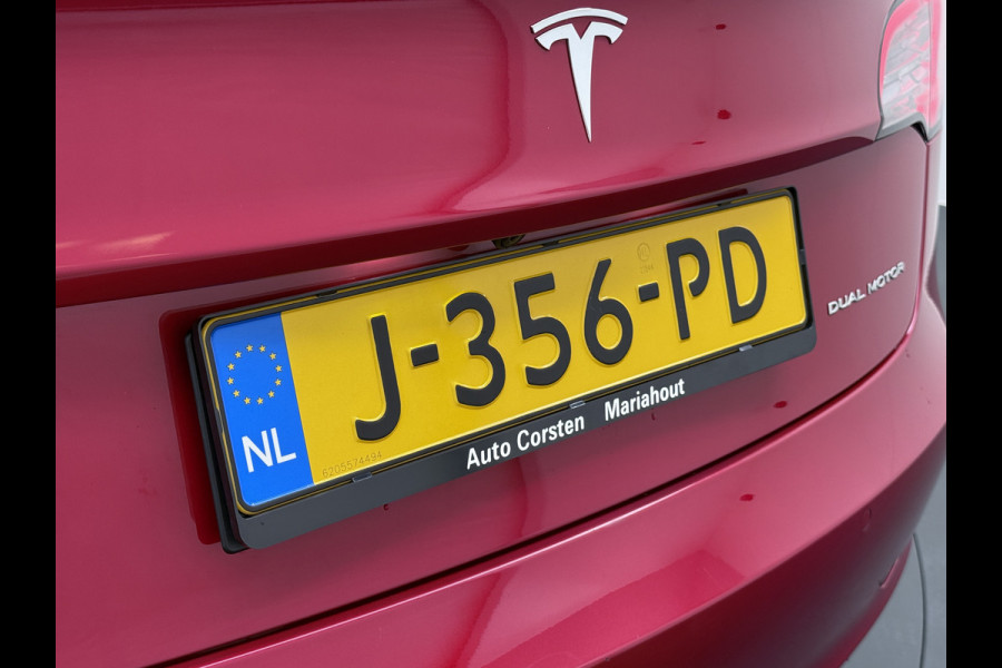 Tesla Model 3 Long Range AWD 75kWh 463PK Lmv FSD-3 Computer 18"Lm  Premium Audio AutoPilot Panoramadak Camera's Leer Adaptive-Cruise-Control+S 4WD Stoel en achterbank verwarming Elektr.Stoelen+Memory+Easy-Entry WiFi Origineel Nederlandse Auto Garantie op Accu/Motor tot 28-09-2028/192.000km
