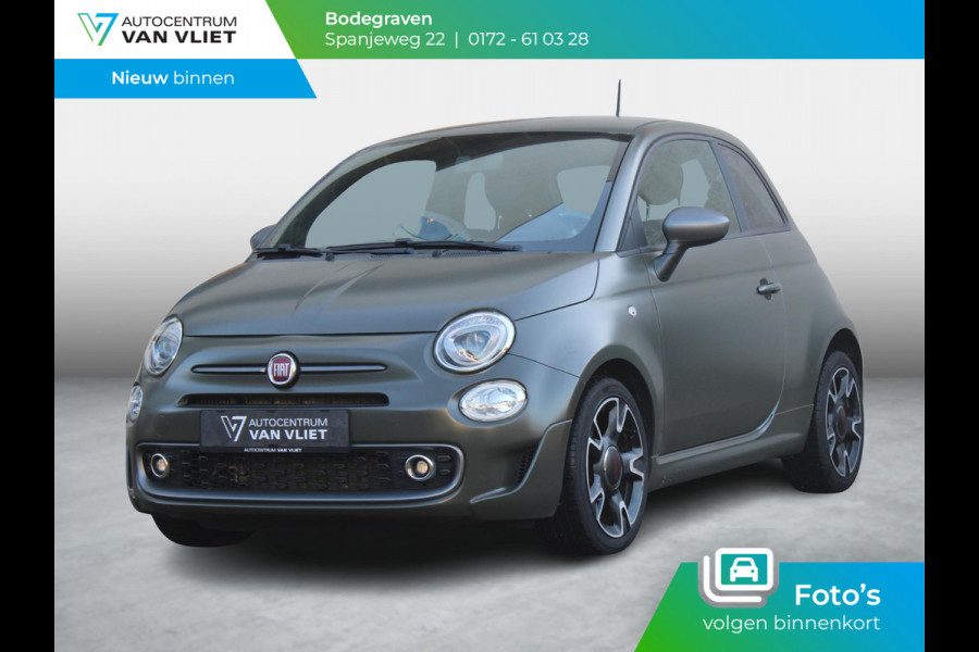 Fiat 500 0.9 TwinAir Turbo Sport | MAT GROEN | NAVIGATIE | LEDEREN BEKLEDING |