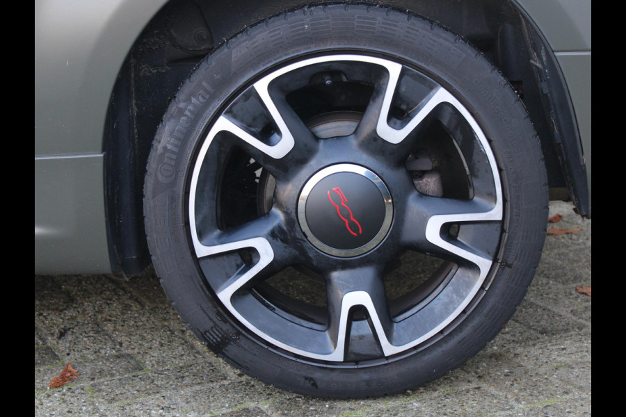 Fiat 500 0.9 TwinAir Turbo Sport | MAT GROEN | NAVIGATIE | LEDEREN BEKLEDING |