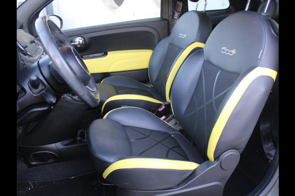 Fiat 500 0.9 TwinAir Turbo Sport | MAT GROEN | NAVIGATIE | LEDEREN BEKLEDING |