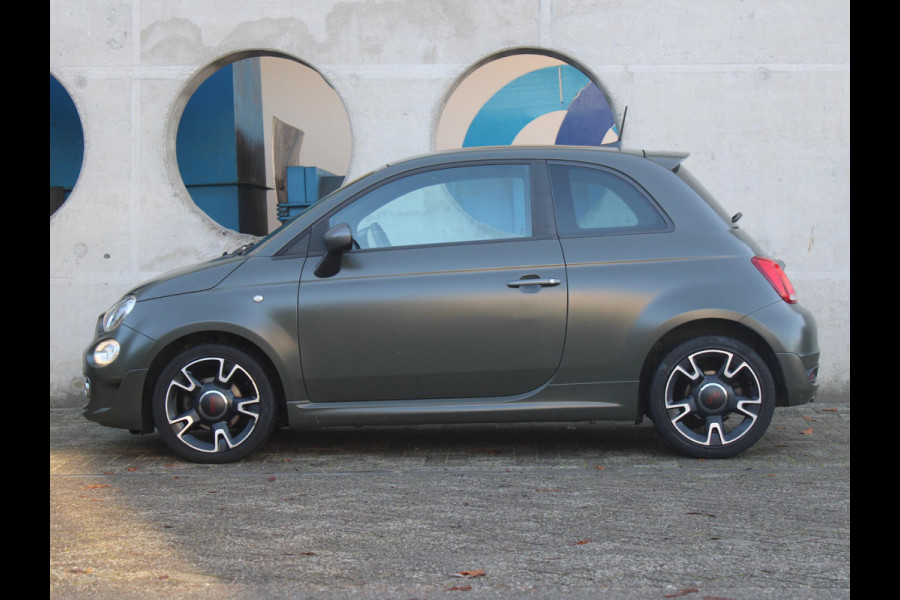 Fiat 500 0.9 TwinAir Turbo Sport | MAT GROEN | NAVIGATIE | LEDEREN BEKLEDING |