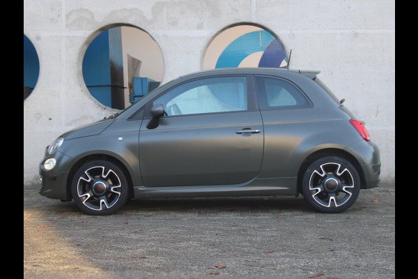 Fiat 500 0.9 TwinAir Turbo Sport | MAT GROEN | NAVIGATIE | LEDEREN BEKLEDING |