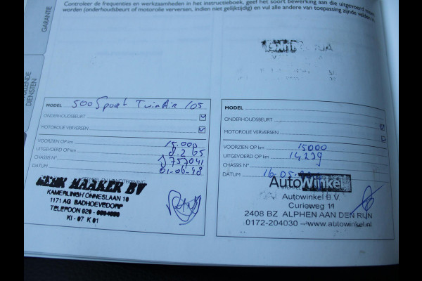 Fiat 500 0.9 TwinAir Turbo Sport | MAT GROEN | NAVIGATIE | LEDEREN BEKLEDING |