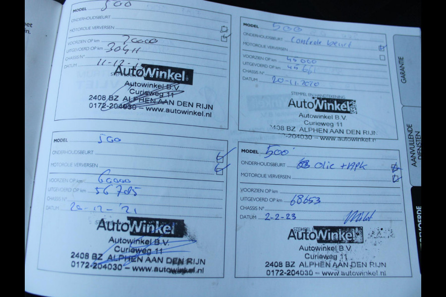 Fiat 500 0.9 TwinAir Turbo Sport | MAT GROEN | NAVIGATIE | LEDEREN BEKLEDING |