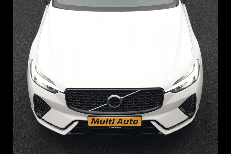 Volvo XC60 Recharge T6 AWD R-Design Plug In Hybrid 341pk Dealer O.H. PHEV | Panodak | Adaptive Cruise | 360 Camera | Google Assistent | Lederen Sportstoelen Memory & Verwarmd | Apple Carplay | Keyless | Virtual | Navigatie | DAB |