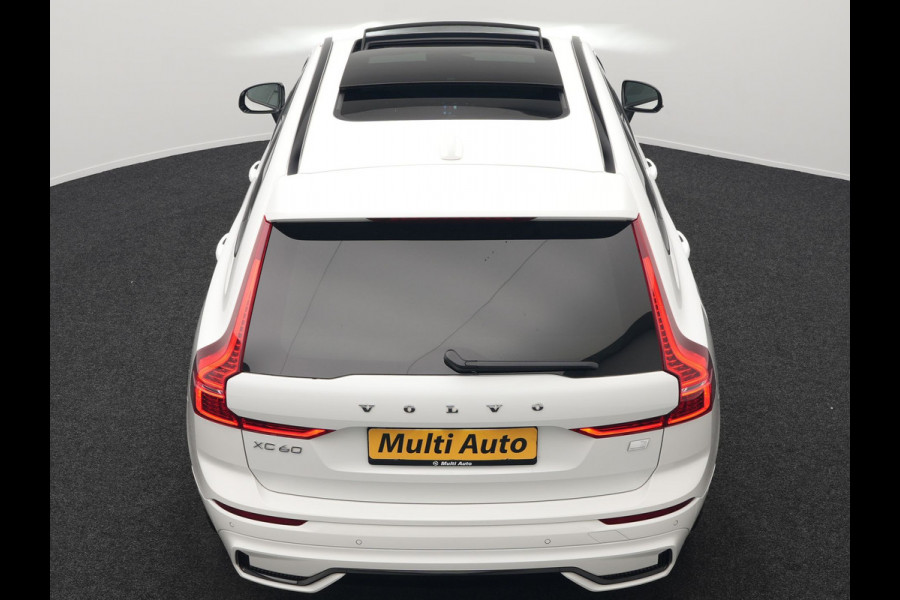 Volvo XC60 Recharge T6 AWD R-Design Plug In Hybrid 341pk Dealer O.H. PHEV | Panodak | Adaptive Cruise | 360 Camera | Google Assistent | Lederen Sportstoelen Memory & Verwarmd | Apple Carplay | Keyless | Virtual | Navigatie | DAB |