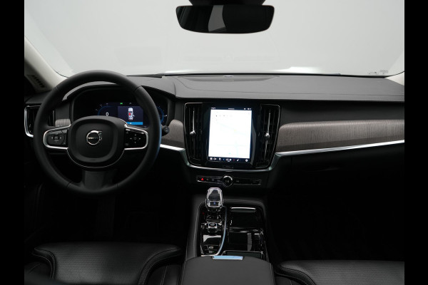 Volvo V90 T8 AWD Ultimate Dark Plug In Hybrid 455pk Dealer O.H. PHEV | Panodak | Adaptive Cruise | Head Up | 360 Camera | Lederen Sportstoelen Ventilatie & Memory | Harman & Kardon | Google Assistent | Apple Carplay | Stoelen & Stuur Verwarmd | Blis |