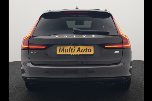 Volvo V90 T8 AWD Ultimate Dark Plug In Hybrid 455pk Dealer O.H. PHEV | Panodak | Adaptive Cruise | Head Up | 360 Camera | Lederen Sportstoelen Ventilatie & Memory | Harman & Kardon | Google Assistent | Apple Carplay | Stoelen & Stuur Verwarmd | Blis |