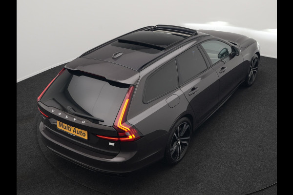 Volvo V90 T8 AWD Ultimate Dark Plug In Hybrid 455pk Dealer O.H. PHEV | Panodak | Adaptive Cruise | Head Up | 360 Camera | Lederen Sportstoelen Ventilatie & Memory | Harman & Kardon | Google Assistent | Apple Carplay | Stoelen & Stuur Verwarmd | Blis |