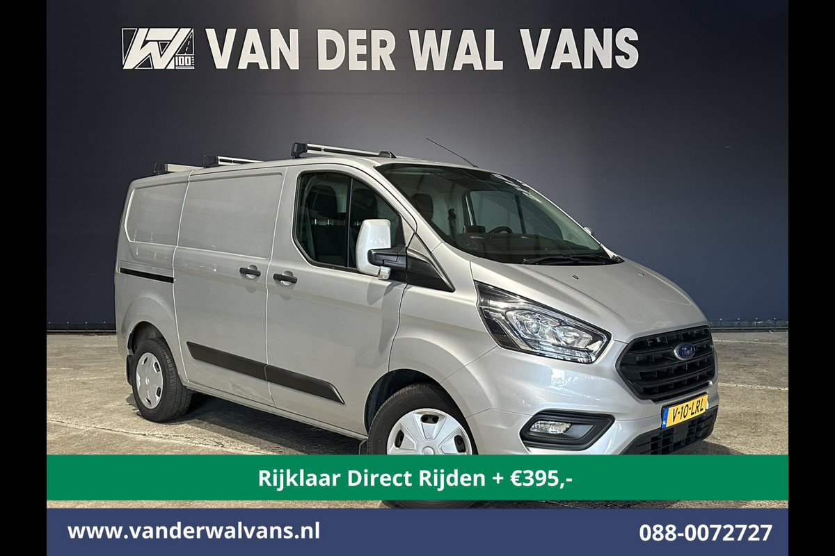 Ford Transit Custom 2.0 TDCI 130pk Automaat L1H1 Euro6 *Rijklaar Direct Rijden* Airco | LED | Apple Carplay | Cruisecontrol | Trekhaak Parkeersensoren, Stoelverwarming, Verwarmde voorruit, Dakdragers