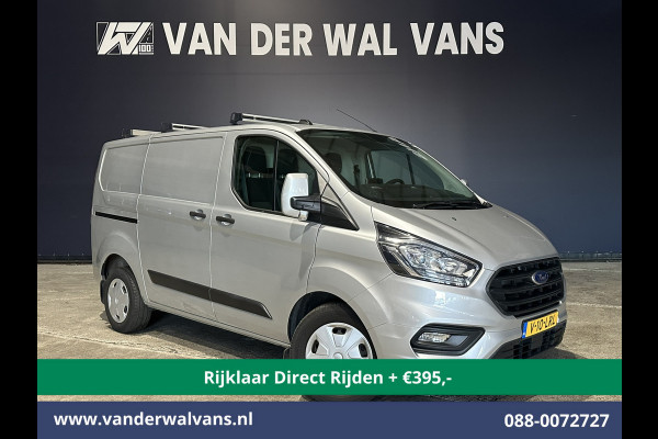 Ford Transit Custom 2.0 TDCI 130pk Automaat L1H1 Euro6 *Rijklaar Direct Rijden* Airco | LED | Apple Carplay | Cruisecontrol | Trekhaak Parkeersensoren, Stoelverwarming, Verwarmde voorruit, Dakdragers