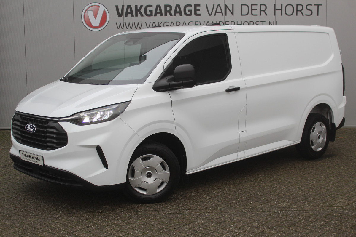 Ford Transit Custom 320 2.0-136 pk TDCI L1H1 Trend. Fabr. garantie tot 09-2028. Adaptive Cruise Control, Navigatie, Camera, PDC V+A, Apple Carplay/Android auto, LED verl., Laadruimte bekleed, Bijrijdersbank, Spiegel-, stoel en voorraamverw. etc.