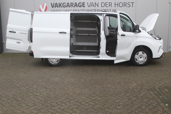 Ford Transit Custom 320 2.0-136 pk TDCI L1H1 Trend. Fabr. garantie tot 09-2028. Adaptive Cruise Control, Navigatie, Camera, PDC V+A, Apple Carplay/Android auto, LED verl., Laadruimte bekleed, Bijrijdersbank, Spiegel-, stoel en voorraamverw. etc.