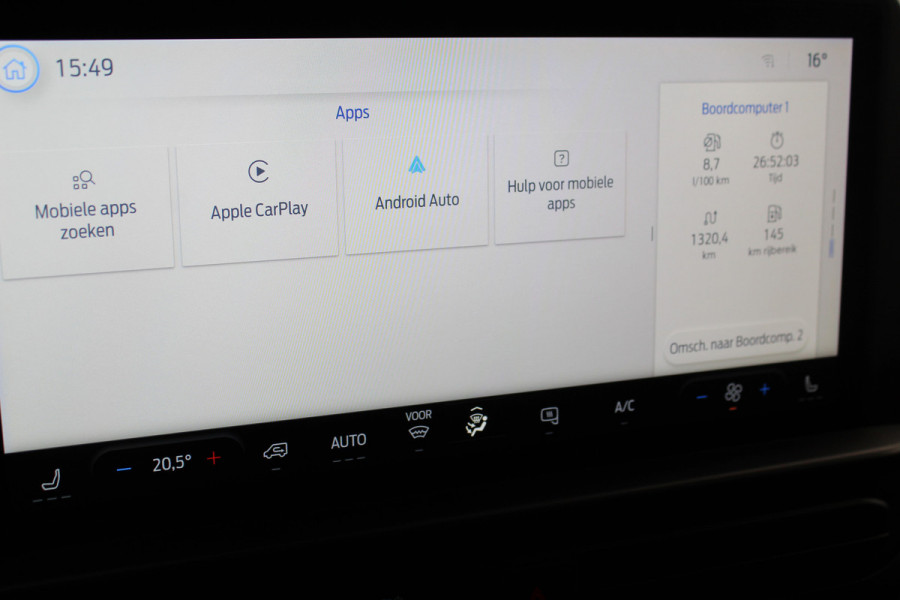 Ford Transit Custom 320 2.0-136 pk TDCI L1H1 Trend. Fabr. garantie tot 09-2028. Adaptive Cruise Control, Navigatie, Camera, PDC V+A, Apple Carplay/Android auto, LED verl., Laadruimte bekleed, Bijrijdersbank, Spiegel-, stoel en voorraamverw. etc.