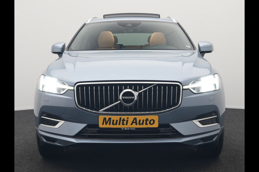 Volvo XC60 Recharge T8 AWD Inscription Plug In Hybrid 391pk Dealer O.H. PHEV | Trekhaak Af Fabriek | Panodak | Adaptive Cruise | Camera | Harman & Kardon | Lederen Sportstoelen Memory & Verwarmd | Apple Carplay | Blis | Stuur Verwarmd | Navigatie |