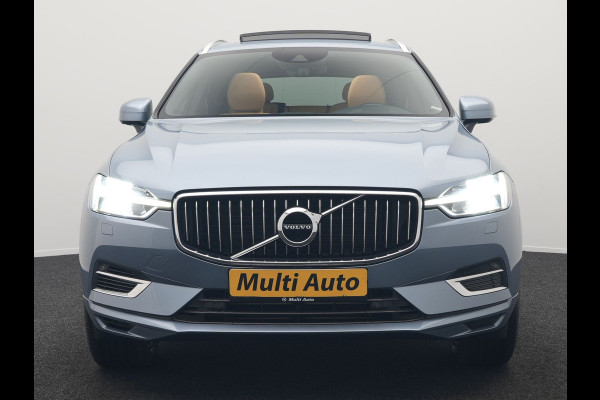 Volvo XC60 Recharge T8 AWD Inscription Plug In Hybrid 391pk Dealer O.H. PHEV | Trekhaak Af Fabriek | Panodak | Adaptive Cruise | Camera | Harman & Kardon | Lederen Sportstoelen Memory & Verwarmd | Apple Carplay | Blis | Stuur Verwarmd | Navigatie |