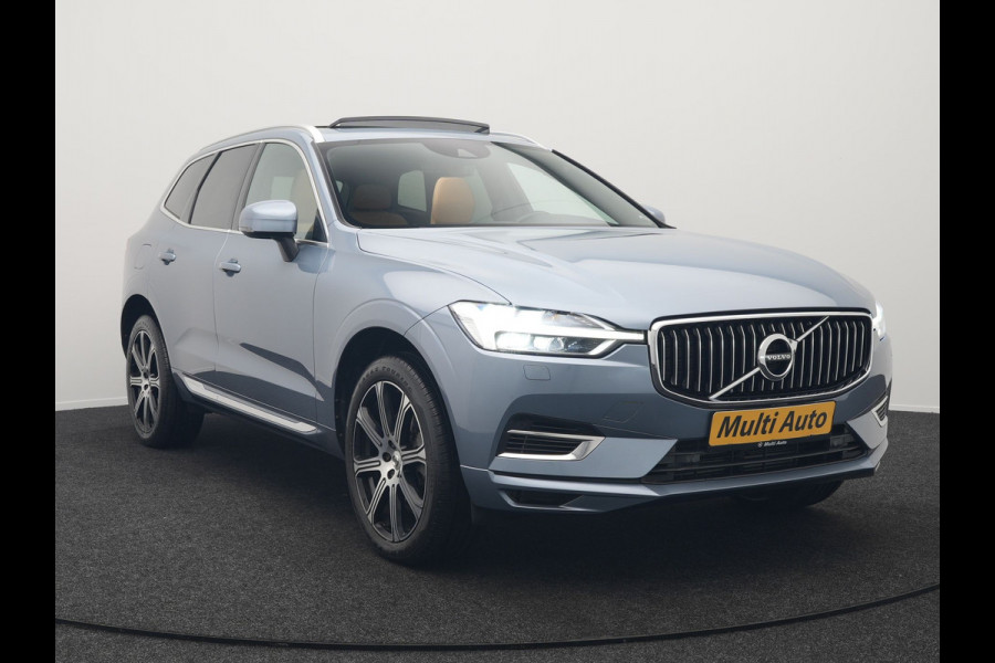 Volvo XC60 Recharge T8 AWD Inscription Plug In Hybrid 391pk Dealer O.H. PHEV | Trekhaak Af Fabriek | Panodak | Adaptive Cruise | Camera | Harman & Kardon | Lederen Sportstoelen Memory & Verwarmd | Apple Carplay | Blis | Stuur Verwarmd | Navigatie |