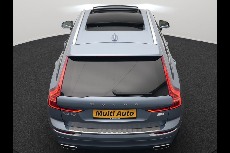 Volvo XC60 Recharge T8 AWD Inscription Plug In Hybrid 391pk Dealer O.H. PHEV | Trekhaak Af Fabriek | Panodak | Adaptive Cruise | Camera | Harman & Kardon | Lederen Sportstoelen Memory & Verwarmd | Apple Carplay | Blis | Stuur Verwarmd | Navigatie |