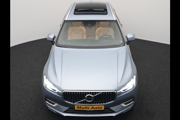 Volvo XC60 Recharge T8 AWD Inscription Plug In Hybrid 391pk Dealer O.H. PHEV | Trekhaak Af Fabriek | Panodak | Adaptive Cruise | Camera | Harman & Kardon | Lederen Sportstoelen Memory & Verwarmd | Apple Carplay | Blis | Stuur Verwarmd | Navigatie |