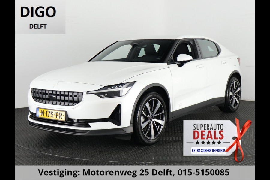 Polestar 2 LONG RANGE ACCU 90%! WLTP BEREIK 511 KM GARANTIE-2032* NAVI.APPLE/ANDROID.CAMERA.BIJNA 2022.