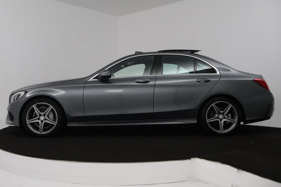 Mercedes-Benz C-Klasse 180 Business Solution (PANORAMADAK, TREKHAAK, CAMERA, ELEKTR STOELEN, LEER, NAVIGATIE, SENSOREN)