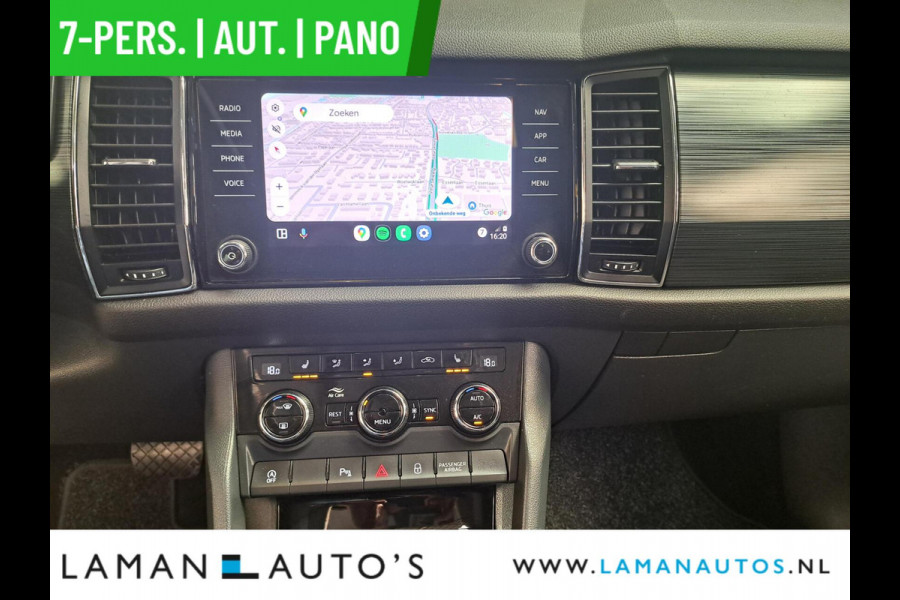 Škoda Kodiaq 1.5 TSI 150pk DSG Limited Business Edition 7P Aut. | Panorama Open dak Leder/Alcantara CarPlay Trekhaak Canton ECC Navi LED ACC