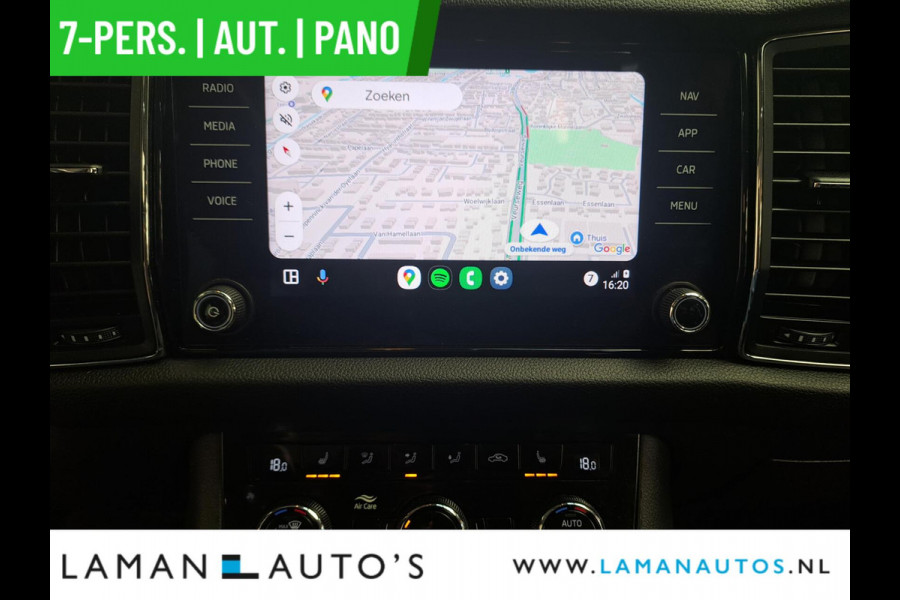 Škoda Kodiaq 1.5 TSI 150pk DSG Limited Business Edition 7P Aut. | Panorama Open dak Leder/Alcantara CarPlay Trekhaak Canton ECC Navi LED ACC