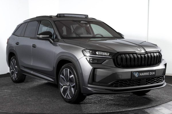 Škoda Kodiaq 1.5 TSI PHEV Sportline Business | S/K-Panodak | DCC+ | Dig. Cockpit | Adapt Cruise | Memory | Winterpakket | Camera | NAV + App. Connect | ECC | DAB | Elek. Trekhaak | Elek. Klep | LM 20" | 0767