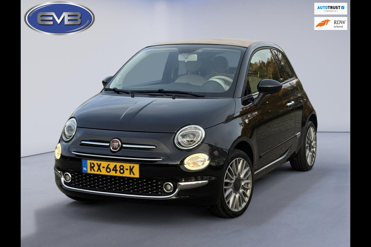 Fiat 500C 1.2 Popstar 4 cilinder , climaat control , cruisecontrol,16 inch, mooie uitvoering