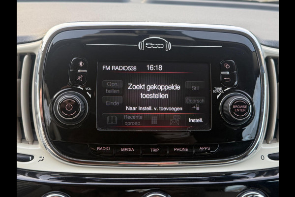 Fiat 500C 1.2 Popstar 4 cilinder , climaat control , cruisecontrol,16 inch, mooie uitvoering